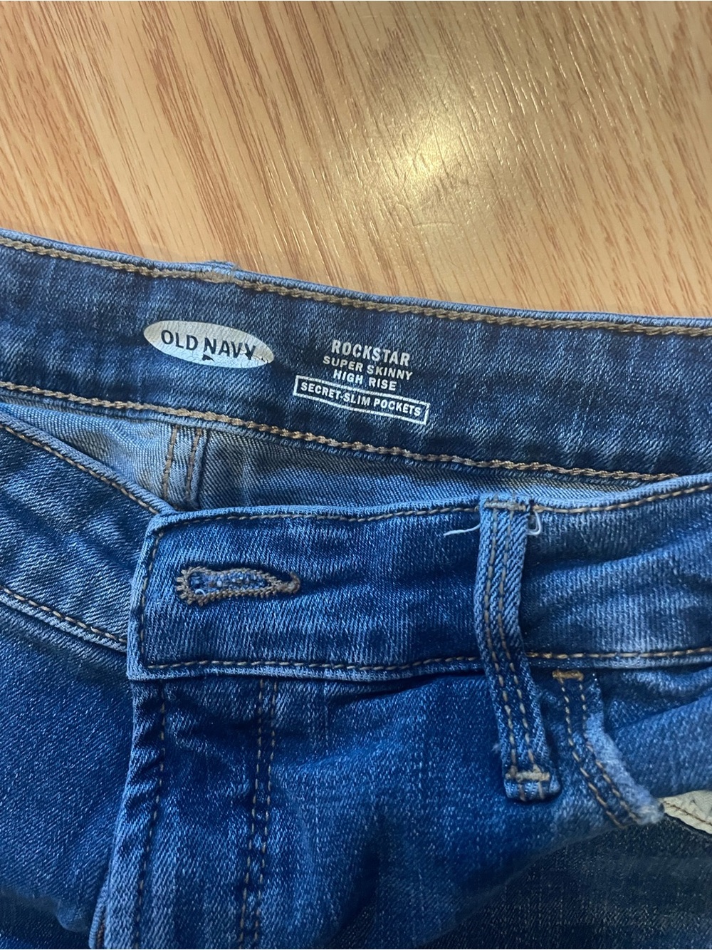 Old Navy Rockstar Super Skinny High-Rise Jeans - Dark Blue